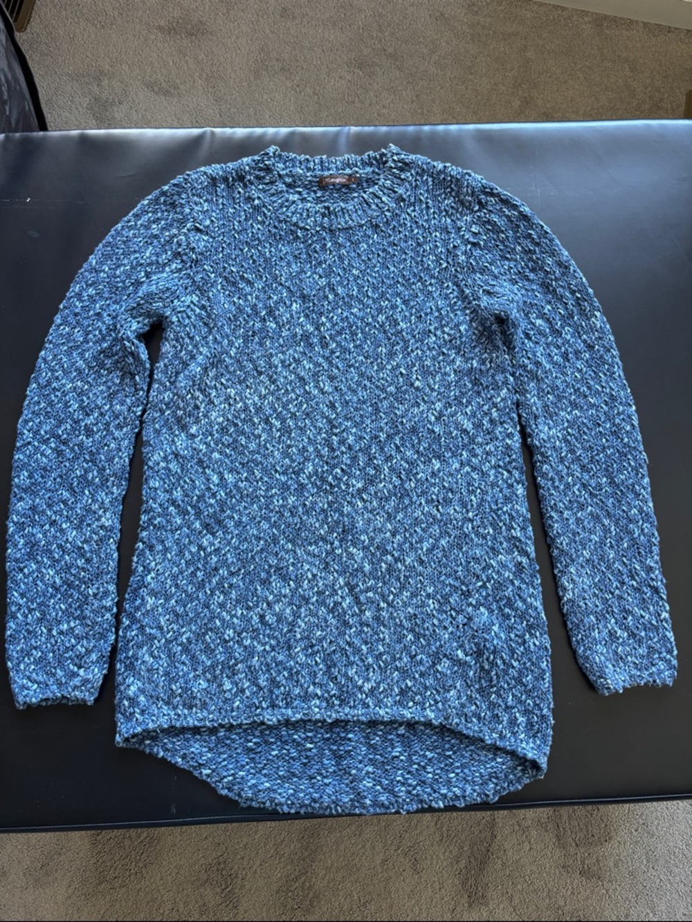 J. McLaughlin Teal Marled Crewneck Sweater
